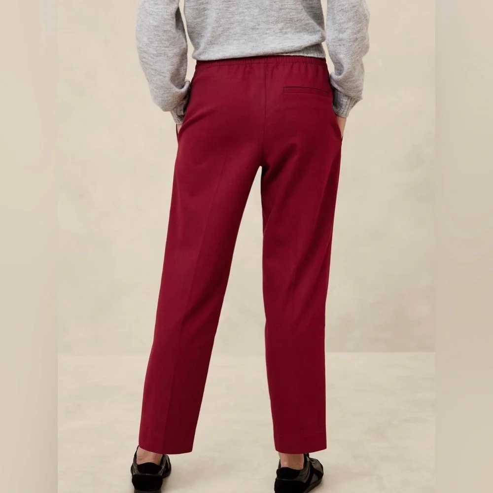 Banana Republic Red Chakra Easy Taper Flannel Pant Size XL It#L23